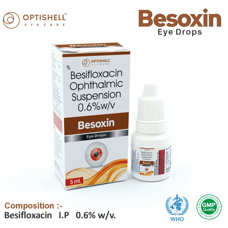 Besifloxacin 0.6% w/v Eye Drop PCD